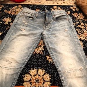 American eagle 30x32 next level air flex skinny jeans distressed